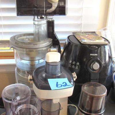 Lot 62-Philips Air Fryer, Juicer, Grinder