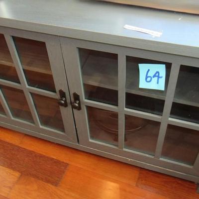 Lot 64-Green Sideboard/Display Cabinet