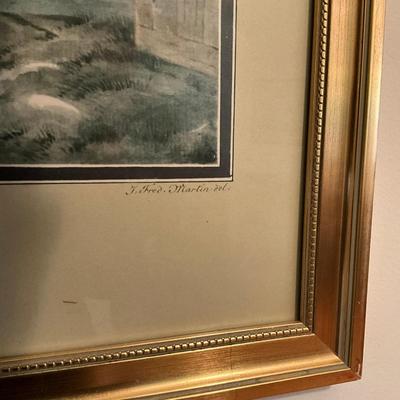 133 Four Antique Prints by Johan Fredrik Martin