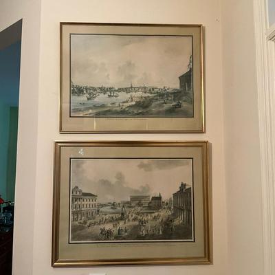 133 Four Antique Prints by Johan Fredrik Martin