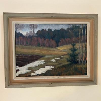 142 Original Swedish Landscape Oil Painting By H. Rodin