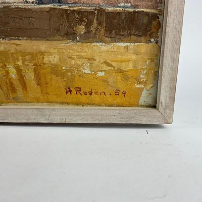 143 Original Swedish Landscape Oil Painting By H. Rodin