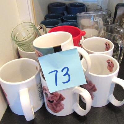 Lot 73-Large lot of Coffee/Tea Cups