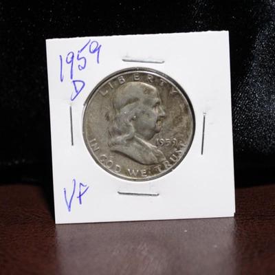 1959-d Franklin Half Dollar