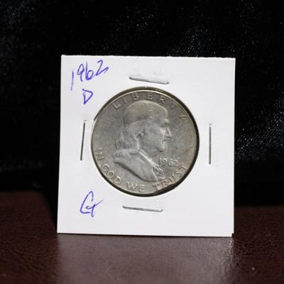 1962-D Franklin Half Dollar