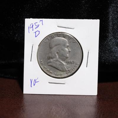 1957-D Franklin Half Dollar