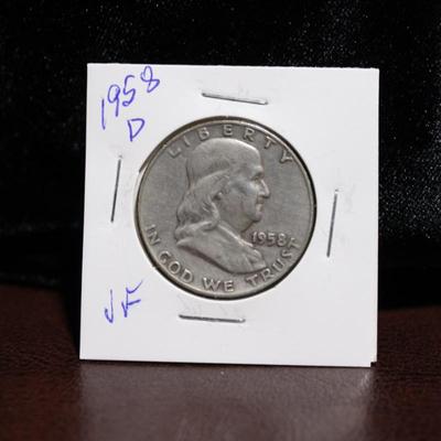 1958-D Franklin Half Dollar