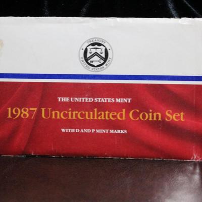 1987 Uncirculated Coin Set