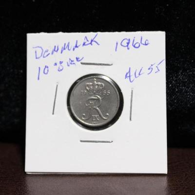 1966 Denmark 10 ORE AU