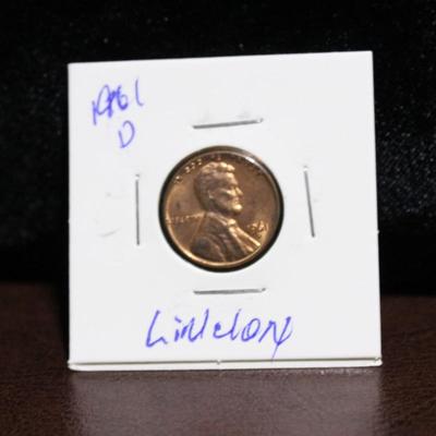 1961-D Wheat Penny AU