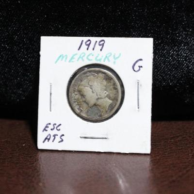 1919 Mercury Dime G