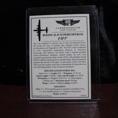 Commemorative Air Force Cards B-29