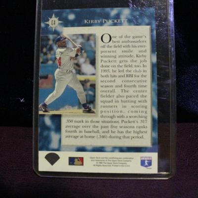 1994 Kirby Puckett Upper Deck Card
