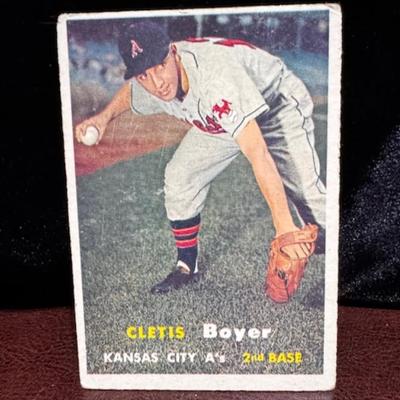Cletis Boyer Topps 1957 Card
