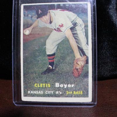 Cletis Boyer Topps 1957 Card
