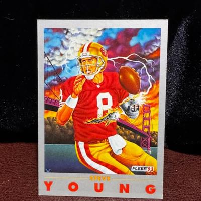 1993 Fleer Steve Young Card