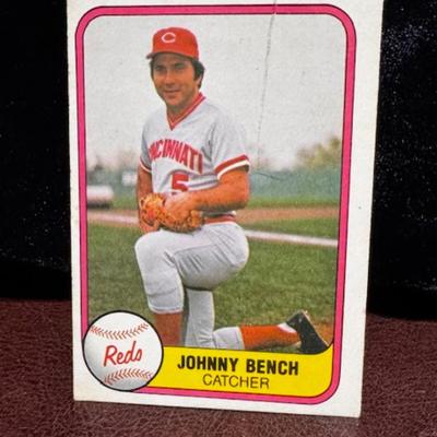 1981 Fleer Johnny Bench Card