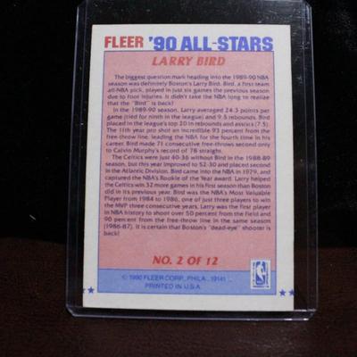 1990 Fleer Larry Bird All-Star Card