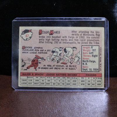 1958 Topps Roger Maris Rookie Card