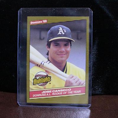 1986 Donruss Jose Canseco Rookie Card