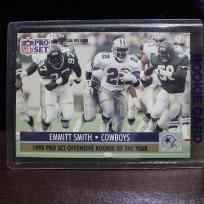1990 Pro Set Emmit Smith Rookie Card R.O.Y