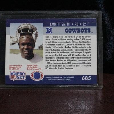 1990 Pro Set Emmit Smith Rookie Card R.O.Y