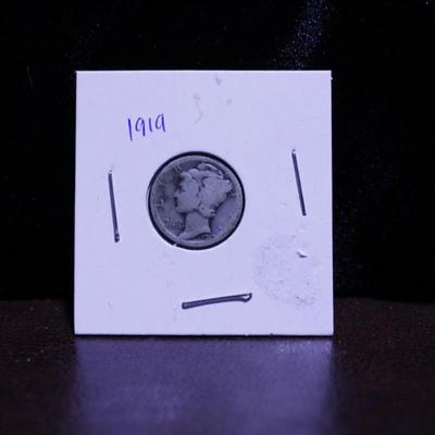 1919 Mercury Dime