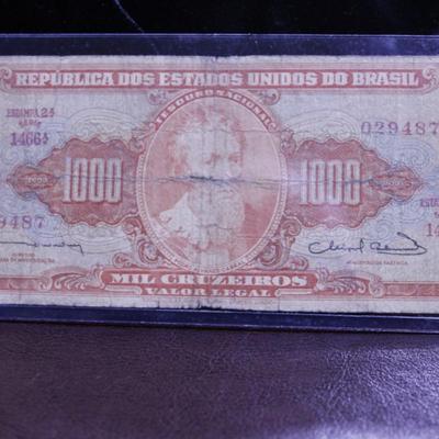 1963 Brazil 1000 Cruzeiros