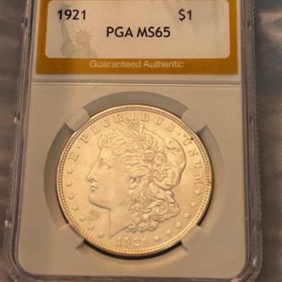 1921 MS 65 Morgan Silver Dollar