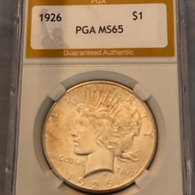 1926 MS 65 Peace Dollar