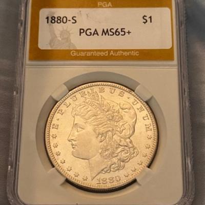 1880-S MS 65+ Morgan Silver Dollar