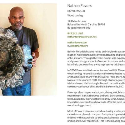 152 Hand-turned Wooden Bowl By Nathan Favors