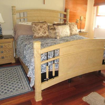 Lot 104-Adjustable King Bed Frame with Remote
