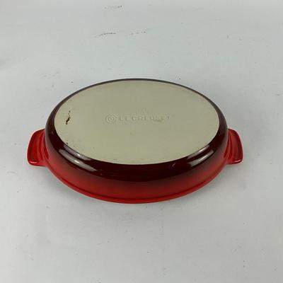 159 Le Creuset Au Gratin 1 qt Red Ombre Enamel Cast Iron Pan