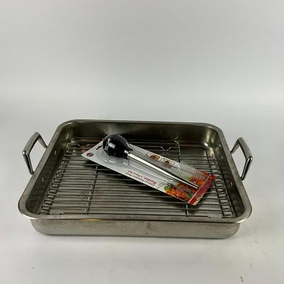 162 Tramontina 18/10 Stainless Steel Roasting Pan