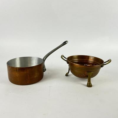 174 Copper Sauce Pan & Colander