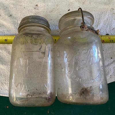 Vintage Knox and Kohrs Canning Jars