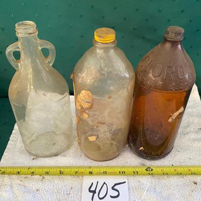 Vintage Clorox and Bo Peep Ammonia Bottles