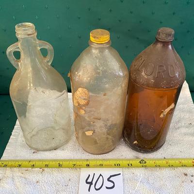 Vintage Clorox and Bo Peep Ammonia Bottles