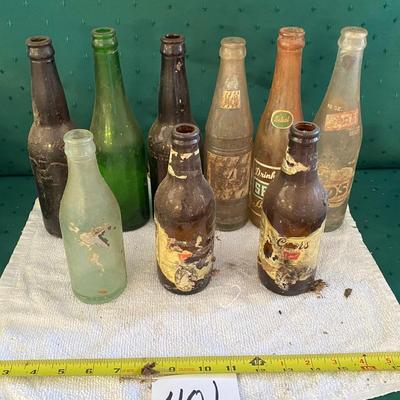 Vintage Soda and Beer Bottles