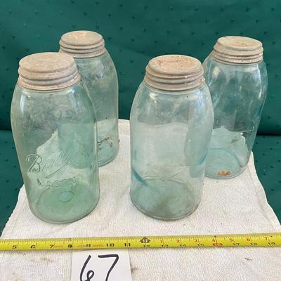Vintage Ball 2Quart canning Jars