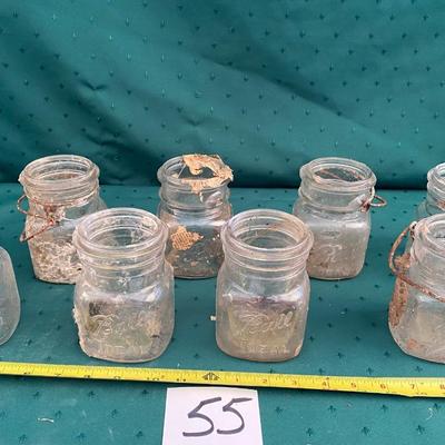 Vintage Ball Square Canning Jars