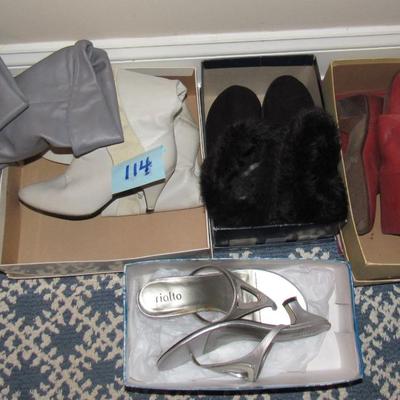 Lot 114-Boots and Shoes Size 7-7 1/2