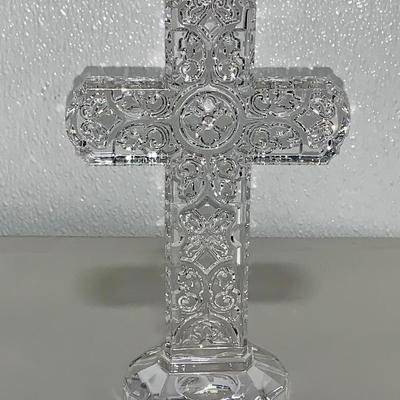 Heavy Glass/Crystal Irish Cross
