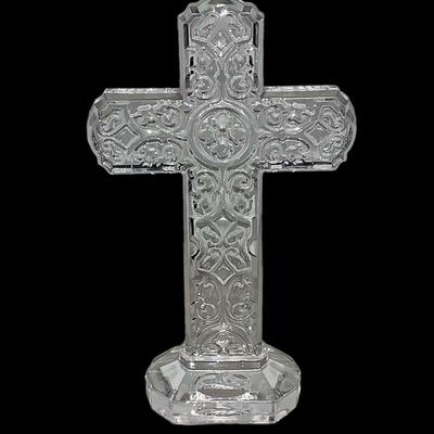 Heavy Glass/Crystal Irish Cross