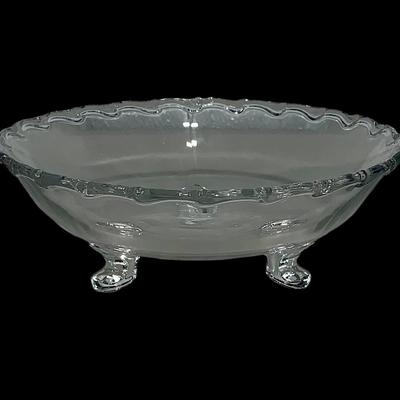 Fostoria Century Glass Three-Footed Bonbon Dish