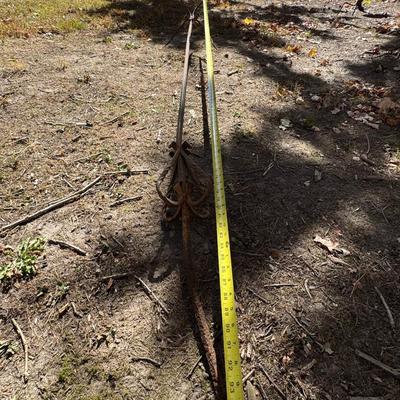 Antique Wrought Iron Plant Hanger 94” Tall