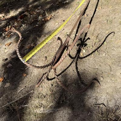 Antique Wrought Iron Plant Hanger 94” Tall