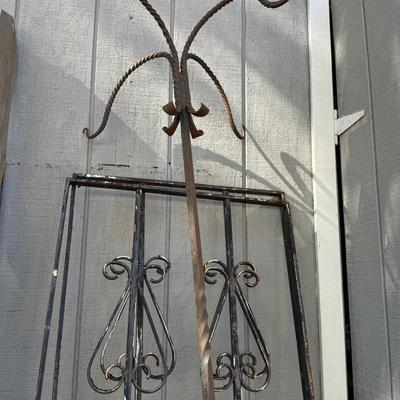 Antique Wrought Iron Plant Hanger 94” Tall
