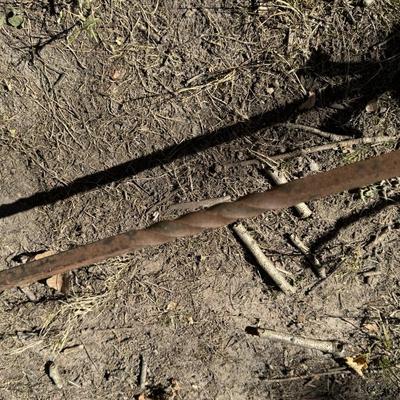 Antique Wrought Iron Plant Hanger 94” Tall